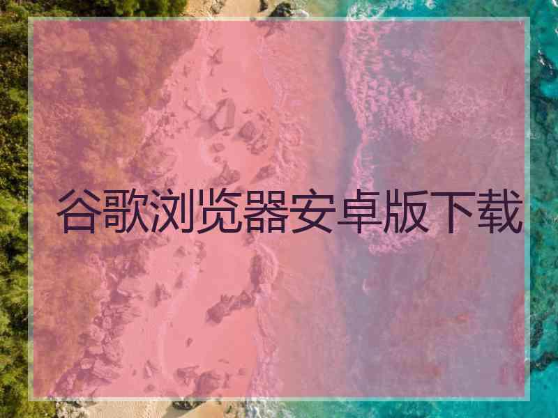 谷歌浏览器安卓版下载 谷歌浏览器安卓版下载