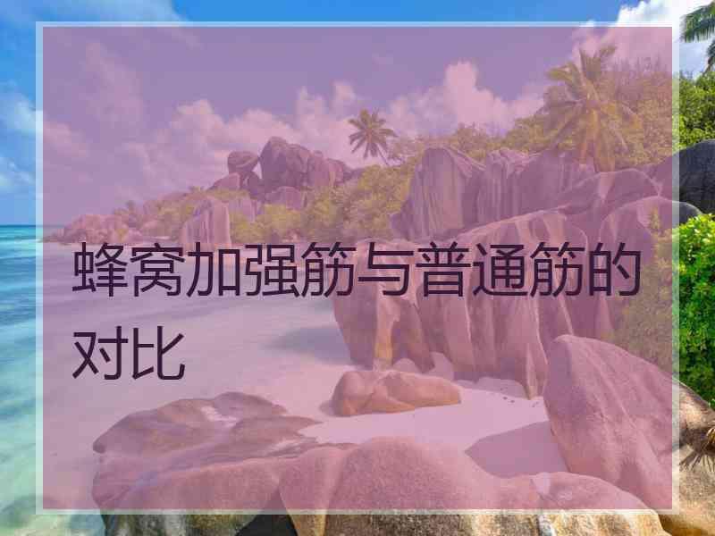 蜂窝加强筋与普通筋的对比