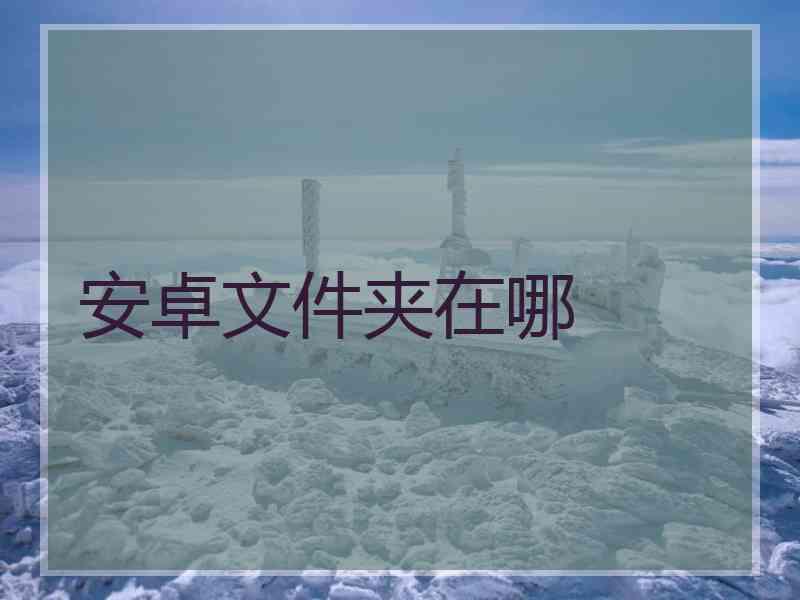 安卓文件夹在哪