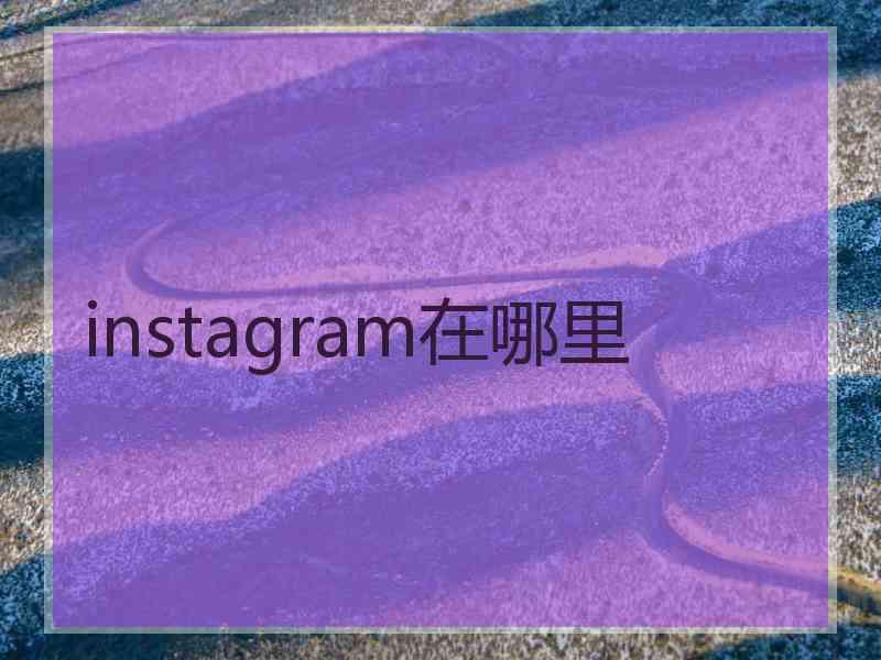 instagram在哪里