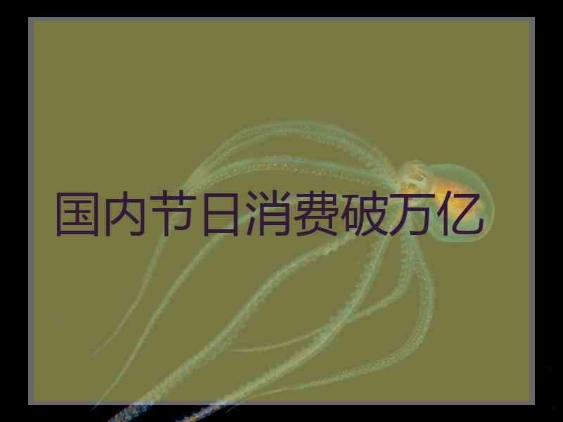 国内节日消费破万亿