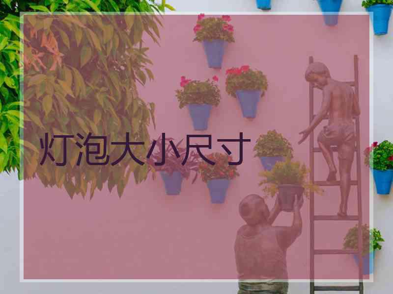 灯泡大小尺寸